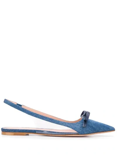 Red Valentino Red(v) Sandie Denim Pumps In Blue ModeSens