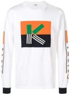 Kenzo K Colour Block Jumper In White