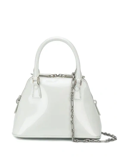 Maison Margiela Mini 5ac Convertible Leather Bag In T1003 White