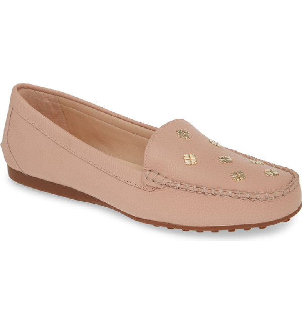 pink driving mocs