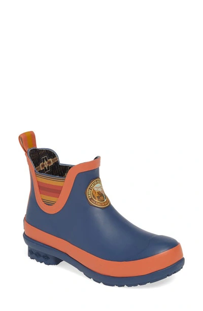 Pendleton Grand Canyon National Park Waterproof Chelsea Rain Boot In Navy Rubber