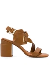 Clergerie Alba Sandals In Brown