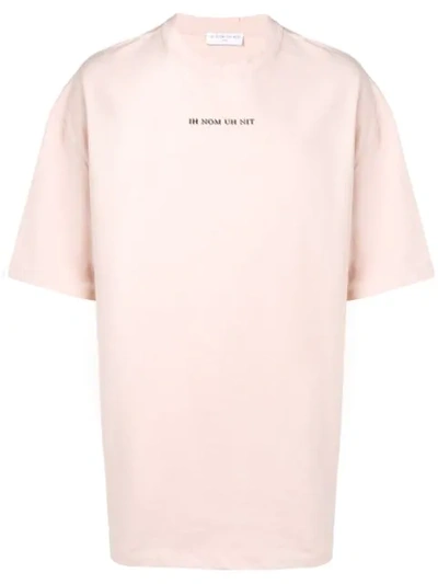 Ih Nom Uh Nit Logo Print T In Pink