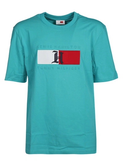 Tommy Hilfiger Lewis Hamilton Logo T-shirt In Viridian Green | ModeSens