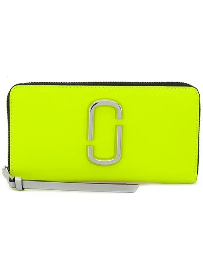 Marc Jacobs Snapshot Continental Wallet In Yellow