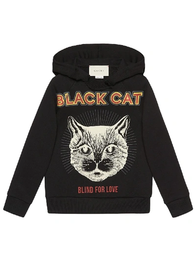 Gucci Kids' Children's Sweatshirt With ”black Cat” Print