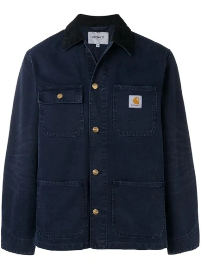 Carhartt Heritage Contrast Collar Denim Jacket - 蓝色 In Blue