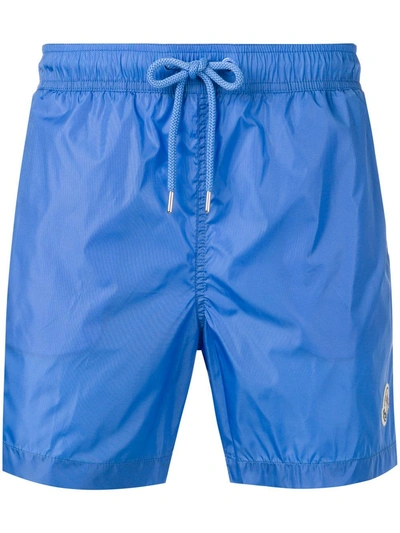 Moncler Elasticated Waist Swim Shorts - Blue