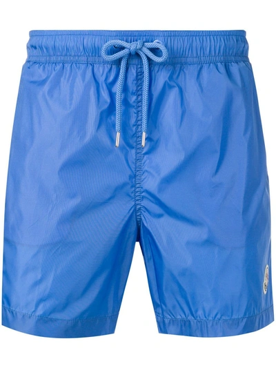 Moncler Elasticated Waist Swim Shorts - Blue In Blue