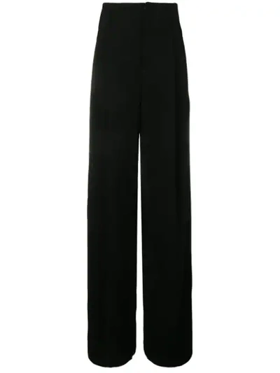 Dsquared2 High Waist Palazzo Trousers In Black