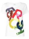 P.a.r.o.s.h Sequinned Logo T In White