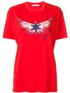 Givenchy Star Flame Printed T-shirt In Red