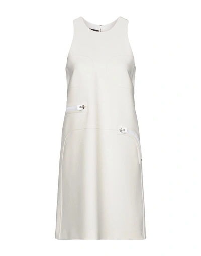 Calvin Klein Collection Short Dress In Ivory