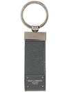 Dolce & Gabbana Logo Plaque Keyring In Canna