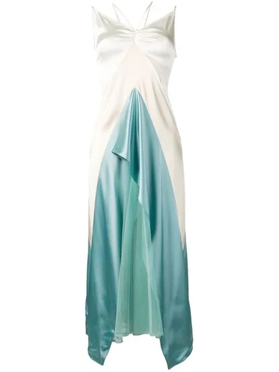 Ssheena Waterfall Dress In Blue