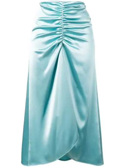 Ssheena Waterfall Skirt In Blue