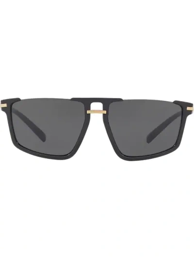 Versace Eyewear Square Frame Sunglasses - Black