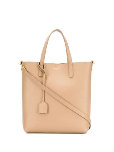 Saint Laurent Shopping Bag Tote In Neutrals