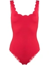 Marysia Palm Springs Swimsuit In Solid Cherry
