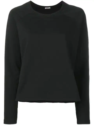Barena Venezia Asymmetric Hem Boxy-fit Sweatshirt In Black