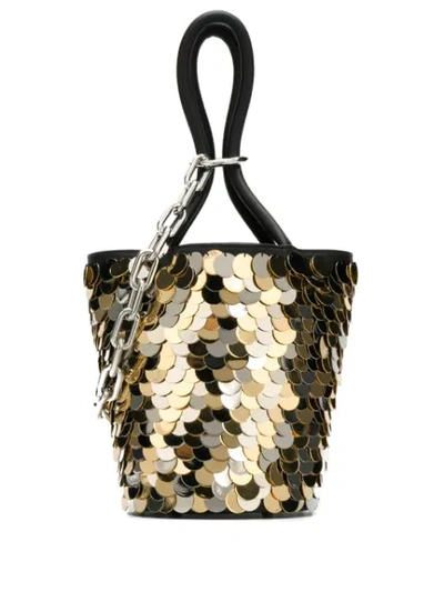 Alexander Wang Roxy Mini Bucket Bag In Gold