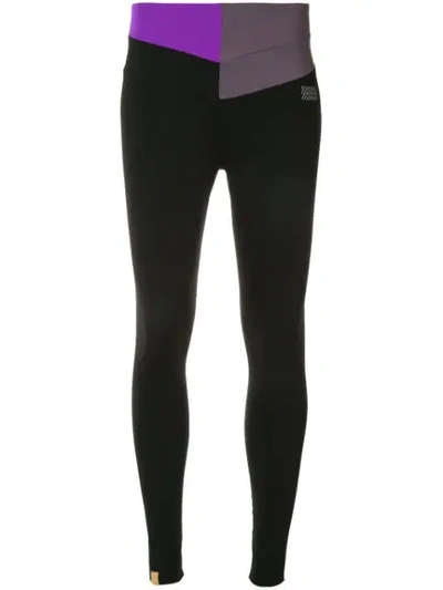 Monreal London Contour Yoke Leggings In Black