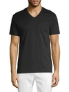 Saks Fifth Avenue Men's Ultraluxe V-neck T-shirt In Black