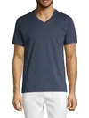 Saks Fifth Avenue Men's Ultraluxe V-neck T-shirt In Midnight