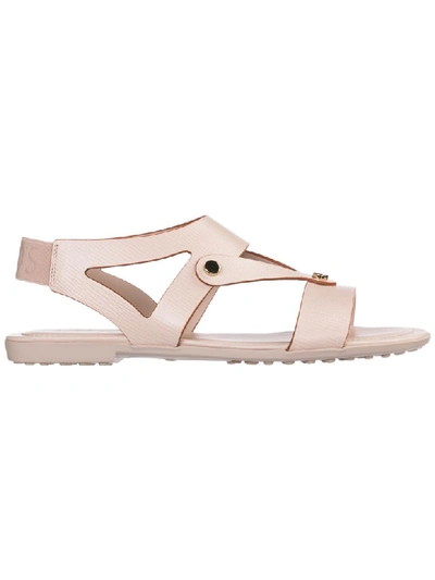 Tod's Gommino Sandals In Rosa