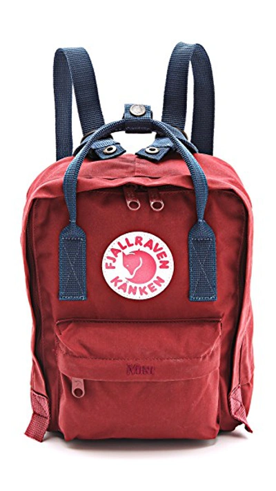 Fjall Raven Kanken Mini Backpack In Ox Red/royal Blue ModeSens