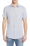 Rodd & Gunn Regular Fit Ellerslie Linen Shirt In Elephant