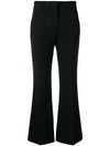 Msgm Flared Style Trousers In Black