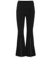 Stella Mccartney Ponte High-rise Cropped Flare Pants In Black