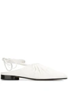 3.1 Phillip Lim / フィリップ リム Nadia Ankle-wrap Leather Mules In Ivory