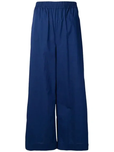 Woolrich Wide-leg Trousers In Blue