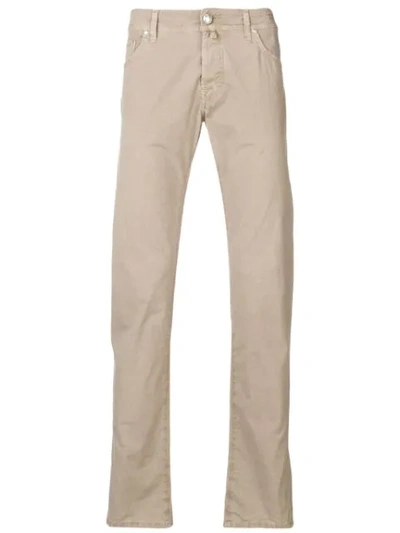 Jacob Cohen Classic Chinos In Neutrals
