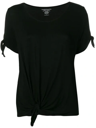 Majestic Knot Detail T-shirt In Noir