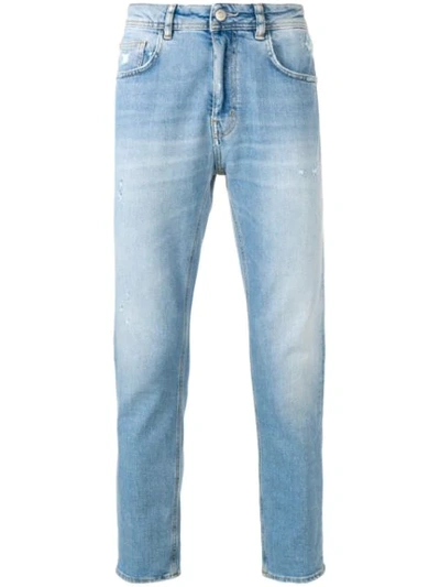 Haikure Distressed Slim-fit Jeans In Blue