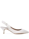 Tabitha Simmons Rise Slingback Pumps In White