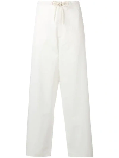 Sara Lanzi Baggy Fit Trousers In White