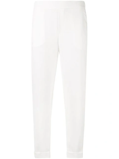 P.a.r.o.s.h Straight Leg Trousers In White