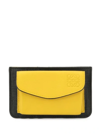 Loewe Card Wallet In Yellow