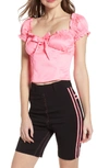 I.am.gia I.am. Gia Naomi Top In Neon Pink