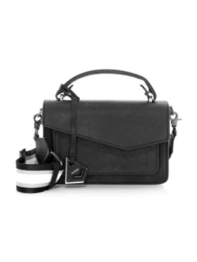 Botkier Cobble Hill Leather & Canvas Satchel In Black