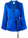 Forte Forte Belted Jacket In Blue