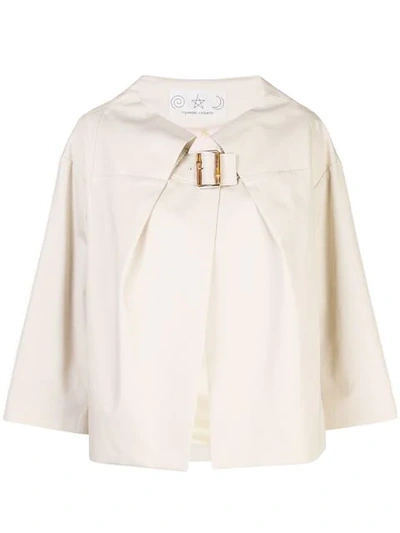 Tsumori Chisato Buckle-detail Jacket In Neutrals