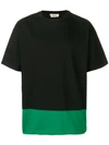 Marni Layered Logo T-shirt In Black