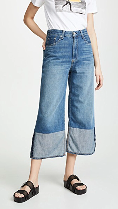 Rag & Bone Cropped Cuff Haru Jeans In Wren