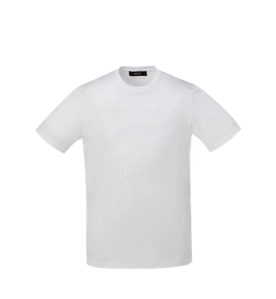 Mcm Women's Tone On Tone Logo T-shirt In White