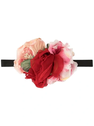 Dolce & Gabbana Floral Bow Tie In Multicolour